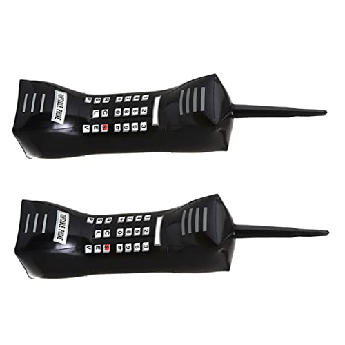 FRCOLOR 2 Stück Teiliges Aufblasbares Retro Spielzeugtelefon Schwarz Partyzubehör für Tragbare Handynachbildung Kreative Dekoration für Jahre Feiern PVC Material Leicht und FRCOLOR 2 Stück Teiliges Aufblasbares Retro Spielzeugtelefon Schwarz Partyzubehör für Tragbare Handynachbildung Kreative Dekoration für Jahre Feiern PVC Material Leicht und von FRCOLOR