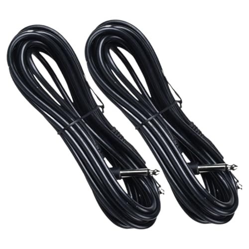 FRCOLOR 2 Stück Teiliges Gitarren Klinkenkabel Geräuscharmes Elektrisches Audio Verbindungskabel mit Winkeligen Steckern für Gitarre Bass Keyboard Langlebig Hochkompatibel Professionell FRCOLOR 2 Stück Teiliges Gitarren Klinkenkabel Geräuscharmes Elektrisches Audio Verbindungskabel mit Winkeligen Steckern für Gitarre Bass Keyboard Langlebig Hochkompatibel Professionell von FRCOLOR
