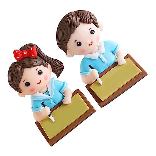 FRCOLOR 2 Stück Teiliges Graduation Cake Topper Kleine Cupcake Dekoration für Schulabschluss Vielseitig Verwendbar als Tortendeko und Partyornament für Schulfeiern und Raumgestaltung von FRCOLOR