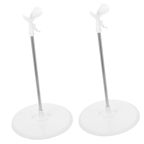 FRCOLOR 2 Stück Verstellbare Puppenständer für Actionfiguren Stabile Doll Holder Organizer Höhenverstellbare Display Ständer für Puppen und Figuren Langlebig und Platzsparend von FRCOLOR
