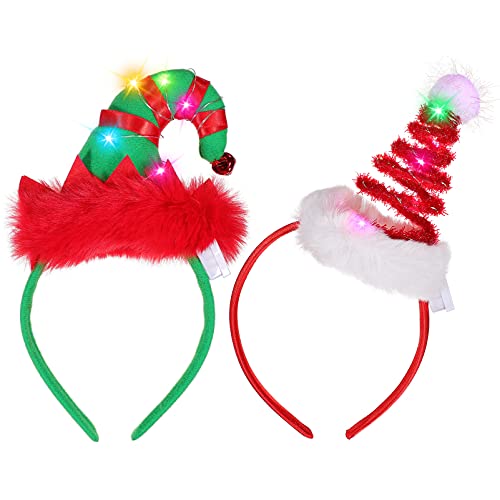 FRCOLOR 2 Stück Weihnachtsbaum Stirnband Weihnachtsstirnbänder Weihnachten Headwears Santa Headwear mit Glocken für Weihnachtskostüme Zubehör Holiday Party Favors FRCOLOR 2 Stück Weihnachtsbaum Stirnband Weihnachtsstirnbänder Weihnachten Headwears Santa Headwear mit Glocken für Weihnachtskostüme Zubehör Holiday Party Favors von FRCOLOR