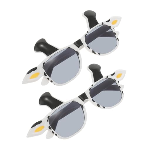FRCOLOR 2 Stücke Kuh Tier Brille Modische Phantasie Sonnenbrille Für Party Photo Booth Requisiten von FRCOLOR