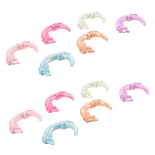 FRCOLOR 20 Stück Acrylperlen für Diy Handyhüllen Schlüsselanhänger Stiftzubehör Bastelperlen für Schmuckherstellung und Kreative Projekte mit Traumhaftem Farbverlauf von FRCOLOR