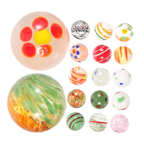 FRCOLOR 20 Stück Bunte Glasmurmeln für Aquarien Dekoration Handgefertigte Sichere Glasperlen Vasenfüllung Bastelarbeiten und Arrangements FRCOLOR 20 Stück Bunte Glasmurmeln für Aquarien Dekoration Handgefertigte Sichere Glasperlen Vasenfüllung Bastelarbeiten und Arrangements von FRCOLOR