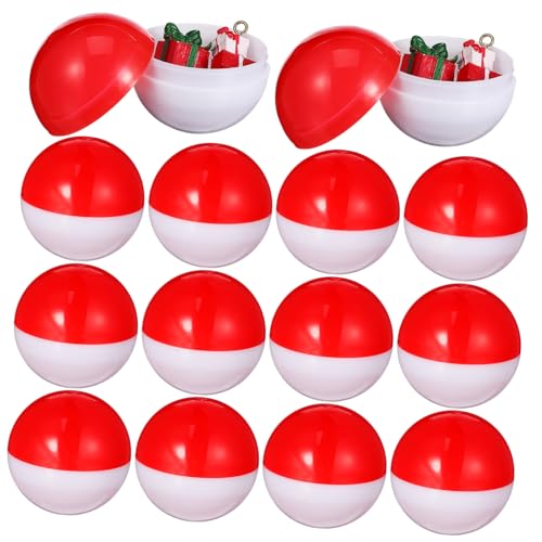 FRCOLOR 20 Stück Bunte Kleine Runde Plastikkapseln Leere Befüllbare Kugeln für Vending und Greifautomaten Transparente Kapseln mit Sicherem Verschluss für Party Giveaways und Sammelobjekte von FRCOLOR