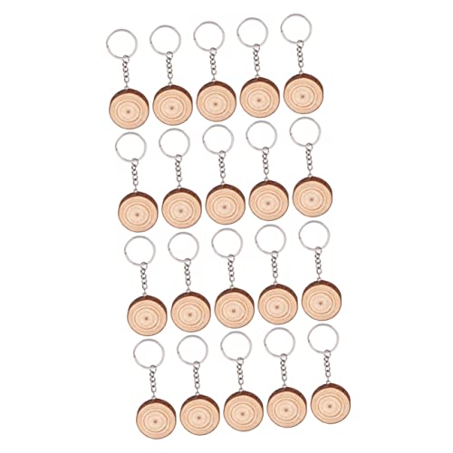 FRCOLOR 20 Stück DIY Schlüsselanhänger Holz Dekorative Schlüsselringe für Kreative Handarbeiten Multifunktionale Holz Pendants für Bastelprojekte FRCOLOR 20 Stück DIY Schlüsselanhänger Holz Dekorative Schlüsselringe für Kreative Handarbeiten Multifunktionale Holz Pendants für Bastelprojekte von FRCOLOR