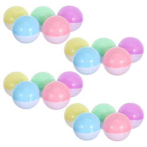 FRCOLOR 20 Stück Gasschalenbehälter Kleine Runde Kapseln Bonbonkuppel Kleiner Behälter Verkaufsautomat Runde Kapseln Befüllbare Kugeln Kaugummikapsel Lustige von FRCOLOR