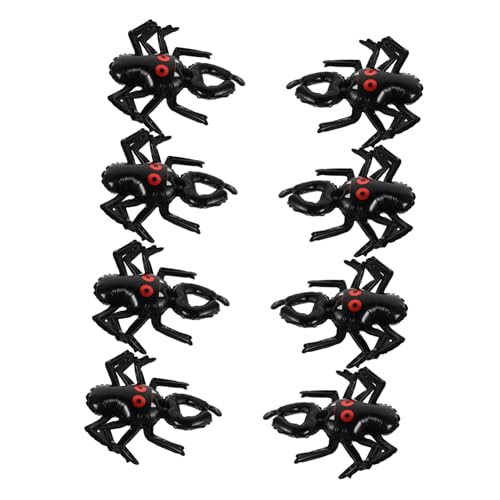 FRCOLOR 20 Stück Halloween Luftballons aus Aluminiumfolie Tragbare Aufblasbare Spinnen Armbänder für Partydekorationen Leicht und Interaktiv für Halloween Feiern und Festlichkeiten von FRCOLOR