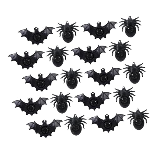 FRCOLOR 20 Stück Halloween Pfeifen für Spinnen und Fledermäuse Lustige Geräuschemacher für Halloween Partys Kreative Mitgebsel für Feste und Feiern von FRCOLOR