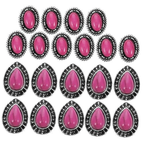 FRCOLOR 20 Stück Maniküre Diamant Nageldekoration Charms Für Nagelkunst Nagelanhänger Selber Machen Nagelanhänger in Großen Mengen Retro-nail-art-anhänger Charme Nagel Charms Rosa Harz von FRCOLOR