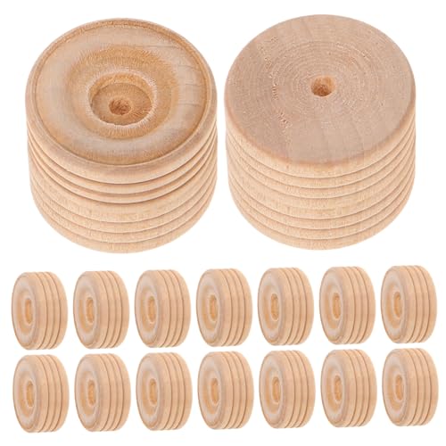 FRCOLOR 20 Stück Mini Holzräder für Bastelprojekte Unbehandelte Holzräder für DIY Modellbau Kreative Spielzeugräder aus Hemu Holz Lochdurchmesser FRCOLOR 20 Stück Mini Holzräder für Bastelprojekte Unbehandelte Holzräder für DIY Modellbau Kreative Spielzeugräder aus Hemu Holz Lochdurchmesser von FRCOLOR