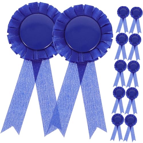 FRCOLOR 20 Stück Teiliges Blanko Badge Buttons Runde DIY Abzeichen mit Satinband Leichte Strapazierfähige Medaillen für Kreative Auszeichnungen Party und Veranstaltungsdekoration von FRCOLOR