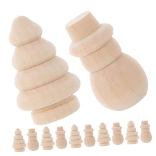 FRCOLOR 20 Stück Teiliges DIY Holzdekoration mit Schneemann und Weihnachtsbaumformen Handgefertigte Holzfiguren zum Bemalen und Kreativen Gestalten Wetterfest für Innen und Außenbereich FRCOLOR 20 Stück Teiliges DIY Holzdekoration mit Schneemann und Weihnachtsbaumformen Handgefertigte Holzfiguren zum Bemalen und Kreativen Gestalten Wetterfest für Innen und Außenbereich von FRCOLOR