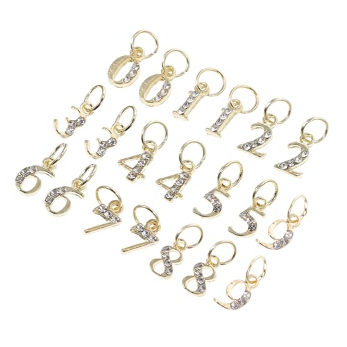FRCOLOR 20 Stück Teiliges Metall nagelanhänger mit Strass Verschleißfest Austauschbar Gemischte Zahlen charms für DIY Nail Art Stilvolle Nageldekoration für Kreative Maniküre FRCOLOR 20 Stück Teiliges Metall nagelanhänger mit Strass Verschleißfest Austauschbar Gemischte Zahlen charms für DIY Nail Art Stilvolle Nageldekoration für Kreative Maniküre von FRCOLOR
