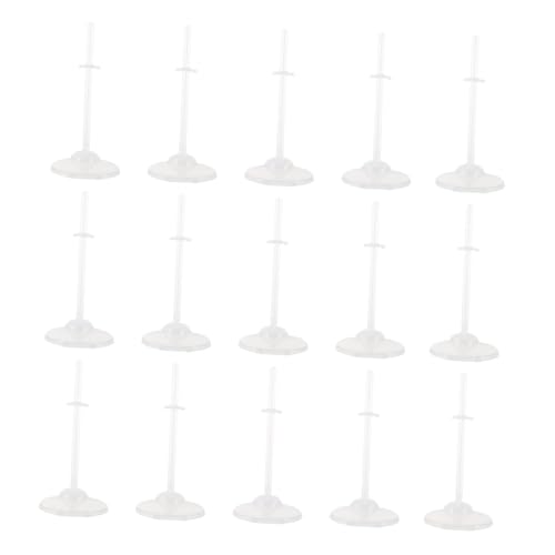 FRCOLOR 20 Stück Teiliges Transparentes Puppenständer aus Robustem Verstellbare Stützhalter für Puppen Praktische Display Racks für Junge Mädchen zur Präsentation und Stabilisierung von von FRCOLOR