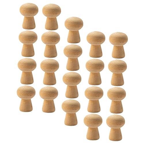 FRCOLOR 20 Stück Teiliges Unbemalte Holzpilze für DIY Glatte Oberfläche zum Bemalen Natürliche Holzfiguren zur Kreativen Dekoration und Geschenkidee FRCOLOR 20 Stück Teiliges Unbemalte Holzpilze für DIY Glatte Oberfläche zum Bemalen Natürliche Holzfiguren zur Kreativen Dekoration und Geschenkidee von FRCOLOR