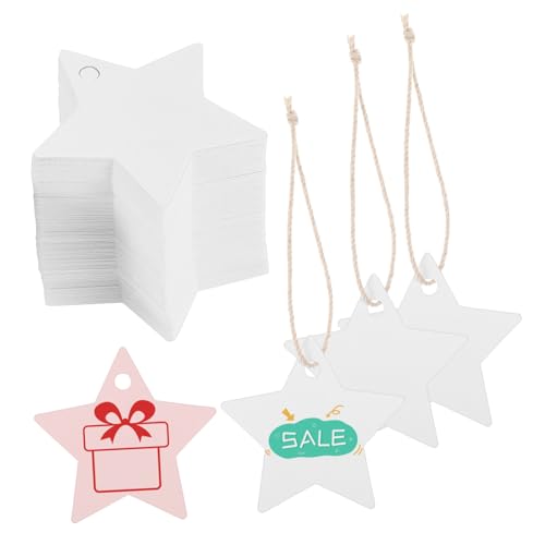 FRCOLOR 200 Stück Blanko Sternanhänger mit Vorgestanztem Papier-etiketten in Sternform für Geschenke Kleidung Hochzeit Vielseitig Beschreibbar Schnurfrei FRCOLOR 200 Stück Blanko Sternanhänger mit Vorgestanztem Papier-etiketten in Sternform für Geschenke Kleidung Hochzeit Vielseitig Beschreibbar Schnurfrei von FRCOLOR