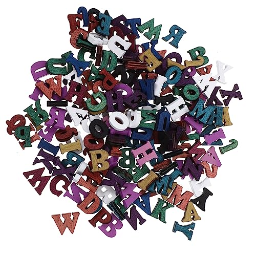 FRCOLOR 200 Stück Holzbuchstaben Dekoration DIY Holz Alphabet für Bastelprojekte Natürliche Holzfarbe für Heimdekoration und Kreative Gestaltung FRCOLOR 200 Stück Holzbuchstaben Dekoration DIY Holz Alphabet für Bastelprojekte Natürliche Holzfarbe für Heimdekoration und Kreative Gestaltung von FRCOLOR