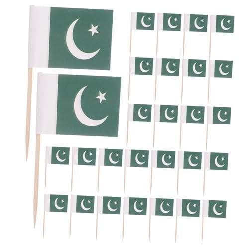 FRCOLOR 200 Stück Pakistanische Zahnstocherflagge Mini-Stick-Cupcake-Topper Pakistan Zahnstocher verschiedene länder zahnstocher flagge Cupcake-Topper-Flagge Fruchtstab Papier Grün FRCOLOR 200 Stück Pakistanische Zahnstocherflagge Mini-Stick-Cupcake-Topper Pakistan Zahnstocher verschiedene länder zahnstocher flagge Cupcake-Topper-Flagge Fruchtstab Papier Grün von FRCOLOR