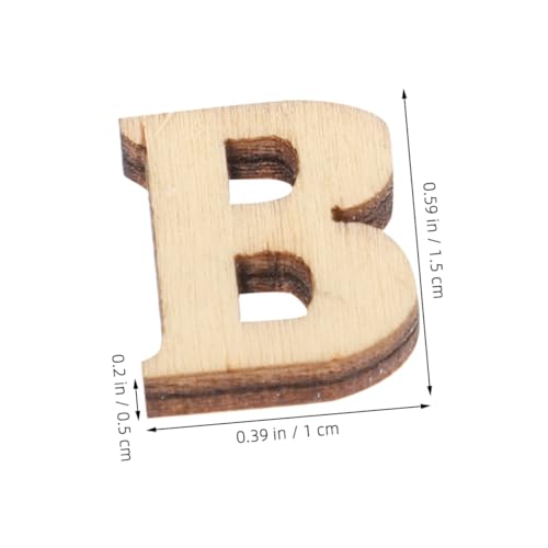 FRCOLOR 200 Stück Teiliges Kleine Holzbuchstaben für DIY Bastelarbeiten Glatte Oberfläche Sichere Holzbuchstaben für Kreative Wanddeko und Kinderprojekte von FRCOLOR
