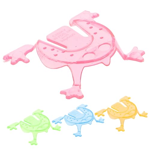 FRCOLOR 200 Stück Teiliges Mini Hüpf Frosch Bunte Finger Drücker Kinderparty Mitgebsel und Geburtstagsgeschenke Lustige Sprungfrösche für Einfaches Drücken Zufällige Zufällige Farbe von FRCOLOR