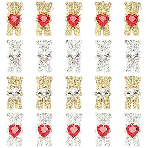 FRCOLOR 20St Nagel Diamanten Schläger UV-Aufkleber Nagelkunstaufkleber Nagelschmuck für Nagelkunst Nagel-Strass-Anhänger herzform nail decoration DIY Nageldekor nagelbär Strasssteine FRCOLOR 20St Nagel Diamanten Schläger UV-Aufkleber Nagelkunstaufkleber Nagelschmuck für Nagelkunst Nagel-Strass-Anhänger herzform nail decoration DIY Nageldekor nagelbär Strasssteine von FRCOLOR
