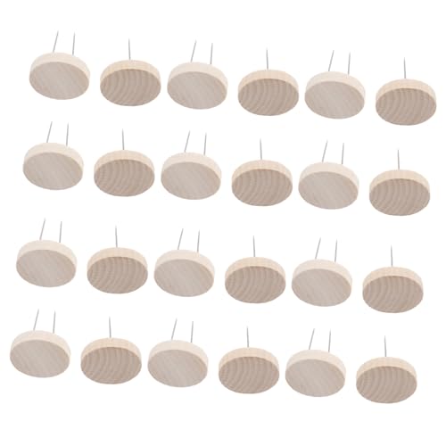 FRCOLOR 24 Stück Handgefertigter Puppenständer aus Holz mit Einzel Doppelnadel Stabile Filz tierhalterung Dekorativer Display sockel für Häkelpuppen Actionfiguren Vielseitiger von FRCOLOR