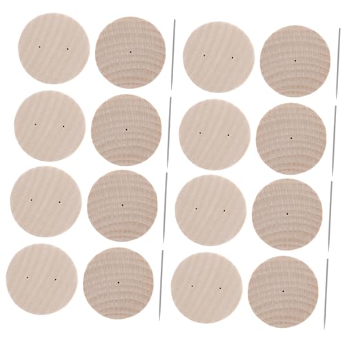 FRCOLOR 24 Stück Multifunktionaler Puppenständer Holzsockel Teiliges mit Einzel und Doppelnadel Filzhalter für Häkelpuppen Stabile Basis Handgefertigte Halterung zur Dekorativen von FRCOLOR