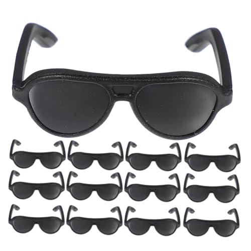 FRCOLOR 24 Stück Puppen Sonnenbrillen aus Mini Accessoires für Puppen Brillen für Puppenoutfits Leicht und Tragbar Robustem Material für Kreative Spielideen von FRCOLOR