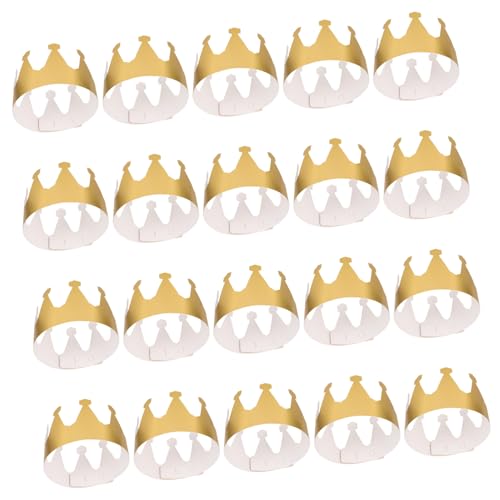 FRCOLOR 24 Stück Teiliges Goldene Papierkronen Leichte und Elegante Partyhüte für Geburtstagsfeiern Foto Requisiten für Fotokabine Festliche Kopfbedeckung für Besondere Anlässe FRCOLOR 24 Stück Teiliges Goldene Papierkronen Leichte und Elegante Partyhüte für Geburtstagsfeiern Foto Requisiten für Fotokabine Festliche Kopfbedeckung für Besondere Anlässe von FRCOLOR