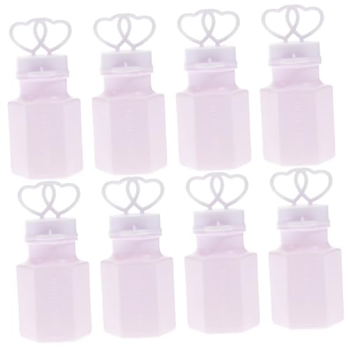 FRCOLOR 24 Stück Teiliges Leere Seifenblasenstäbe Doppelherzform Hochwertige Kunststoffflaschen Sichere Wedding Bubbles für Hochzeit Weihnachtsdeko Geburtstagsfeier Gastgeschenk Outdoor von FRCOLOR
