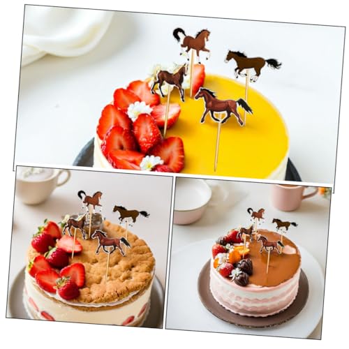 FRCOLOR 24 Stück Teiliges Pferde Cake Topper Essbare Tortendeko für Jungen Geburtstag Bauernhof Tier Motiv Vielseitige Kuchen und Cupcake Dekoration für Pferde Party Anlass FRCOLOR 24 Stück Teiliges Pferde Cake Topper Essbare Tortendeko für Jungen Geburtstag Bauernhof Tier Motiv Vielseitige Kuchen und Cupcake Dekoration für Pferde Party Anlass von FRCOLOR