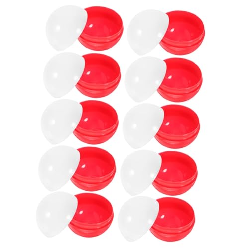 FRCOLOR 25 Stück Befüllbare Kapseln Runde Kunststoffkugeln Rot Weiß für Süßigkeiten und für Automaten und Bastelprojekte FRCOLOR 25 Stück Befüllbare Kapseln Runde Kunststoffkugeln Rot Weiß für Süßigkeiten und für Automaten und Bastelprojekte von FRCOLOR