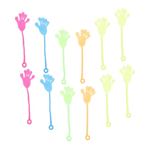 FRCOLOR 28 Stück Teiliges Klebrige Finger Bunter Mischung Dehnbares Party Mitgebsel für Kindergeburtstag Stressabbau und Unterhaltung für Unterwegs Frei und Sicher von FRCOLOR