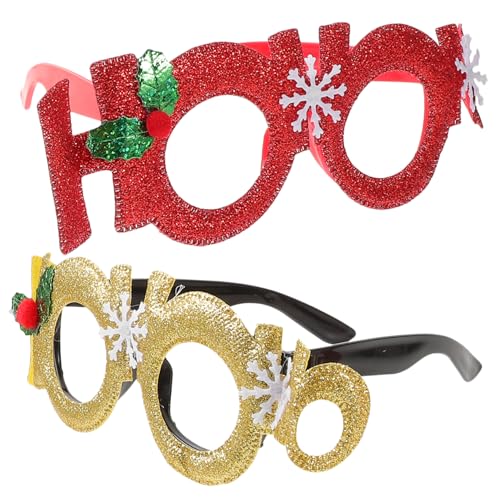 FRCOLOR 2Stücke Weihnachtsbrillen Kreative Für Weihnachtsfeiern Fotokabinen Requisiten Festliche Dekoration Für Erwachsene FRCOLOR 2Stücke Weihnachtsbrillen Kreative Für Weihnachtsfeiern Fotokabinen Requisiten Festliche Dekoration Für Erwachsene von FRCOLOR