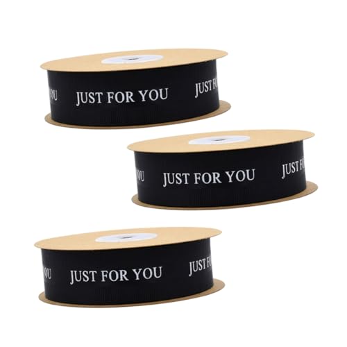 FRCOLOR 3 Rollen Schwarzes Geschenkband für Blumensträuße Hochzeitsdekoration Geschenkverpackung Bastelarbeiten Romantische Anlässe FRCOLOR 3 Rollen Schwarzes Geschenkband für Blumensträuße Hochzeitsdekoration Geschenkverpackung Bastelarbeiten Romantische Anlässe von FRCOLOR