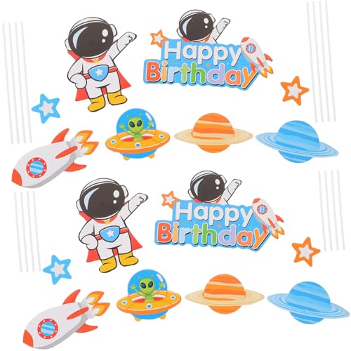 FRCOLOR 3 Sätze Astronaut Tortendeko Weltraum Cake Topper Geburtstag Cupcake Dekoration Stabile Anwendung für Kuchen und Party Food Picks FRCOLOR 3 Sätze Astronaut Tortendeko Weltraum Cake Topper Geburtstag Cupcake Dekoration Stabile Anwendung für Kuchen und Party Food Picks von FRCOLOR