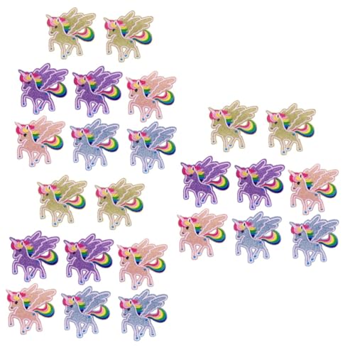 FRCOLOR 3 Sätze Teiliges Glitzer Aufnäher Niedliche Applikationen Für Kleidung Taschen Diy Projekte Vielseitig Einsetzbar Für T Shirts Jeans Designs 8 Stück * 3 von FRCOLOR