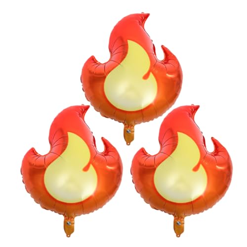 FRCOLOR 3 Stück Aluminium Folienballons Flammenform Geburtstagsdeko für Feuerwehr Themenpartys Leichte und Langlebige Ballons für Unvergessliche Feiern FRCOLOR 3 Stück Aluminium Folienballons Flammenform Geburtstagsdeko für Feuerwehr Themenpartys Leichte und Langlebige Ballons für Unvergessliche Feiern von FRCOLOR