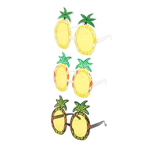 FRCOLOR 3 Stück Ananas Gläser Brille Stütze Glas hawaiianisch karneval brille lustige Brille Ananasbrille FRCOLOR 3 Stück Ananas Gläser Brille Stütze Glas hawaiianisch karneval brille lustige Brille Ananasbrille von FRCOLOR