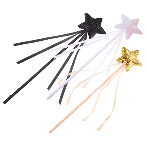 FRCOLOR 3 Stück Dekorative Zauberstäbe für Glitzernde Sternen Zauberstäbe für Aufführungen und Märchenkostüme Gold Rosa und Schwarz FRCOLOR 3 Stück Dekorative Zauberstäbe für Glitzernde Sternen Zauberstäbe für Aufführungen und Märchenkostüme Gold Rosa und Schwarz von FRCOLOR