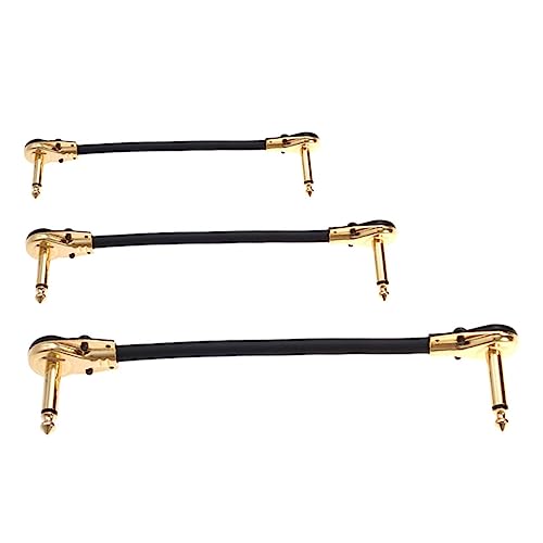 FRCOLOR 3 Stück Gitarreneffektkabel mit Flachem Stecker Audio Kabel Geräuschgeschütztes Kabel für Gitarre und Zubehör FRCOLOR 3 Stück Gitarreneffektkabel mit Flachem Stecker Audio Kabel Geräuschgeschütztes Kabel für Gitarre und Zubehör von FRCOLOR