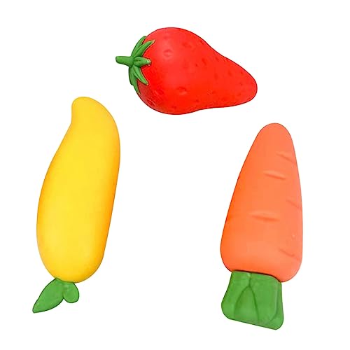 FRCOLOR 3 Stück Kawaii Frucht Radiergummis Lustige Mini Radierer für Schule und Büro Kreative Erdbeere Mango und Karotte Praktische Schreibwaren für Studenten FRCOLOR 3 Stück Kawaii Frucht Radiergummis Lustige Mini Radierer für Schule und Büro Kreative Erdbeere Mango und Karotte Praktische Schreibwaren für Studenten von FRCOLOR