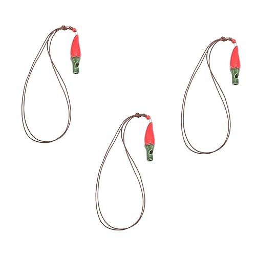 FRCOLOR 3 Stück Keramikpfeife Rote Pfefferform Musikalisches Fördert Aufmerksamkeit und Kommunikation Für Mädchen Jungen FRCOLOR 3 Stück Keramikpfeife Rote Pfefferform Musikalisches Fördert Aufmerksamkeit und Kommunikation Für Mädchen Jungen von FRCOLOR