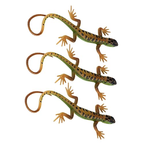 FRCOLOR 3 Stück Künstliche Eidechsen Figur Realistische Simulation Reptilien Modelle für Garten Deko Balkon Tischdekoration und Scherzartikel FRCOLOR 3 Stück Künstliche Eidechsen Figur Realistische Simulation Reptilien Modelle für Garten Deko Balkon Tischdekoration und Scherzartikel von FRCOLOR