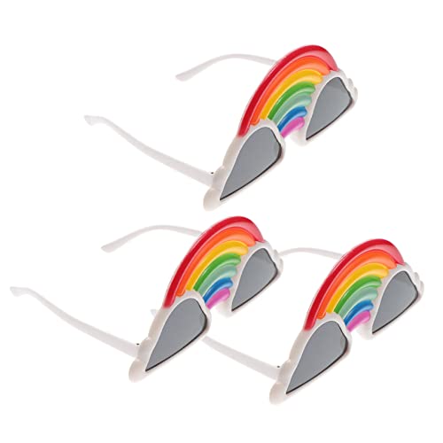 FRCOLOR 3 Stück Regenbogen Brille Lustige Partybrille für Karneval Tanz Events Cosplay Auffälliges Kostümzubehör für Unvergessliche Feierlichkeiten FRCOLOR 3 Stück Regenbogen Brille Lustige Partybrille für Karneval Tanz Events Cosplay Auffälliges Kostümzubehör für Unvergessliche Feierlichkeiten von FRCOLOR