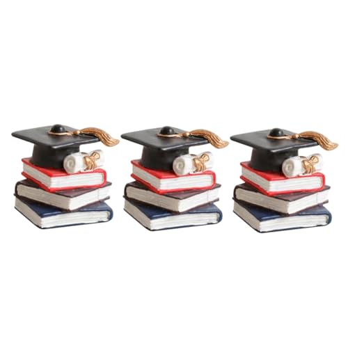 FRCOLOR 3 Stück Teiliges Doktorhut Cake Topper mit Büchern Farbenfrohe Abschlussparty Tortendeko Vielseitige Dessert Ornamente für Schulabschlussfeiern und Festliche Graduation Kuchen FRCOLOR 3 Stück Teiliges Doktorhut Cake Topper mit Büchern Farbenfrohe Abschlussparty Tortendeko Vielseitige Dessert Ornamente für Schulabschlussfeiern und Festliche Graduation Kuchen von FRCOLOR