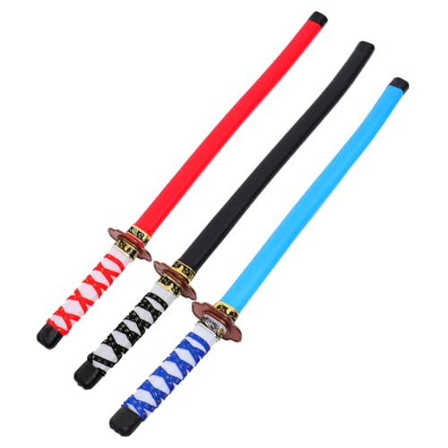 FRCOLOR 3 Stück Teiliges Japanisches Cosplay Rot Blau Schwarz Leichtes und Langlebiges für Kindergeburtstag Rollenspiele und Ninja Halloween Party Zubehör FRCOLOR 3 Stück Teiliges Japanisches Cosplay Rot Blau Schwarz Leichtes und Langlebiges für Kindergeburtstag Rollenspiele und Ninja Halloween Party Zubehör von FRCOLOR
