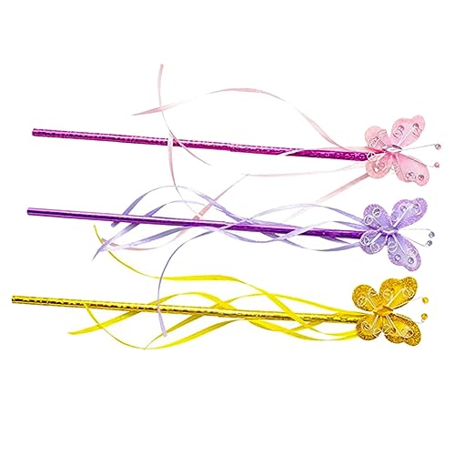 FRCOLOR 3 Stück Teiliges Mädchen Zauberstäbe mit Schmetterlingen Cosplay Requisiten für Partys Lebendige Farben Geeignet für Verschiedene Anlässe FRCOLOR 3 Stück Teiliges Mädchen Zauberstäbe mit Schmetterlingen Cosplay Requisiten für Partys Lebendige Farben Geeignet für Verschiedene Anlässe von FRCOLOR