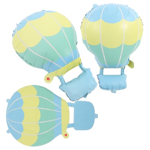 FRCOLOR 3 Stück Teiliges Matte Heißluftballon Folienballons Kinderparty Deko Geburtstag Fotohintergrund Hochzeit Party Dekoration FRCOLOR 3 Stück Teiliges Matte Heißluftballon Folienballons Kinderparty Deko Geburtstag Fotohintergrund Hochzeit Party Dekoration von FRCOLOR